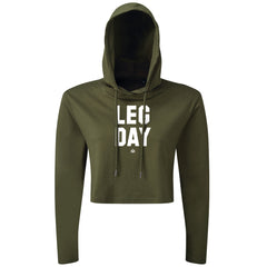 LEG DAY - Cropped Hoodie