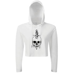 Skull Knife - Cropped Hoodie