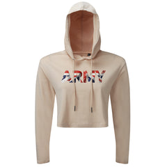 ARMY UK Flag - Cropped Hoodie