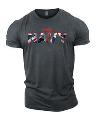 Royal Navy UK Flag - Gym T-Shirt