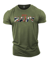 Royal Navy UK Flag - Gym T-Shirt