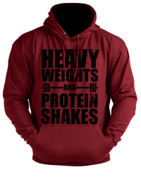 Heavy Weights and Protein Shakes - Gym Hoodie