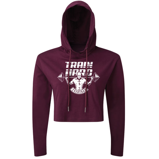 Train Hard Everyday - Cropped Hoodie