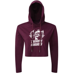 Train Hard Fist - Cropped Hoodie