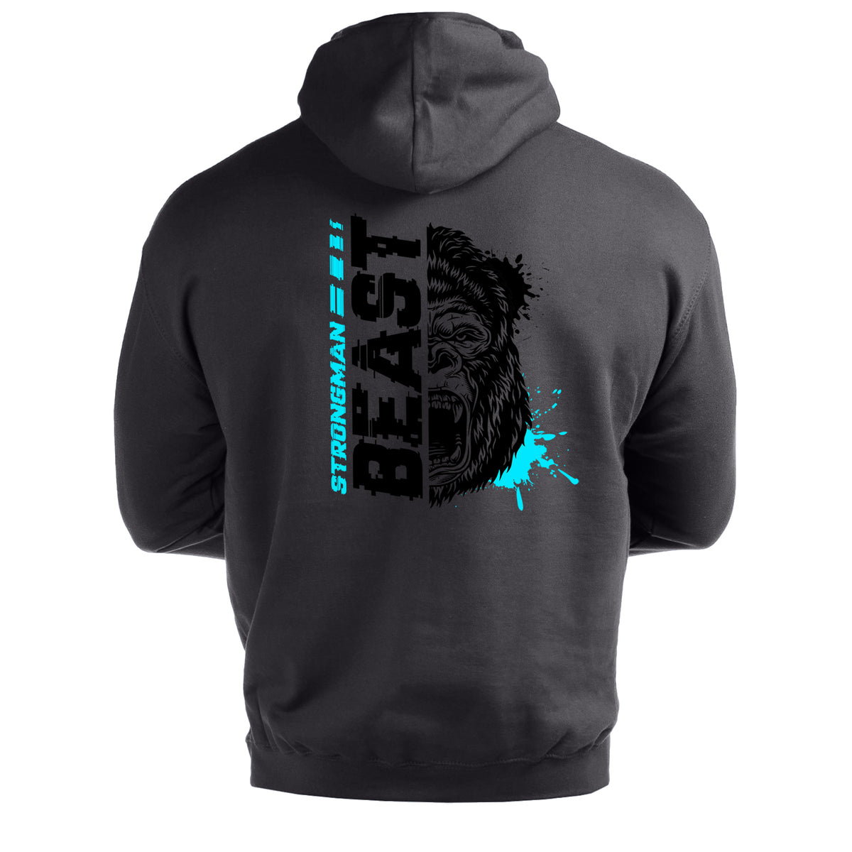 Strongman Beast Blue - Gym Hoodie