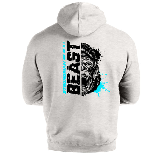 Strongman Beast Blue - Gym Hoodie