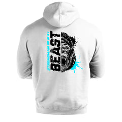 Strongman Beast Blue - Gym Hoodie