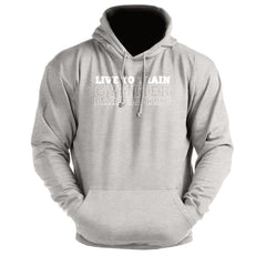 Gymtier Barbell Club - Live To Train Chest - Gym Hoodie