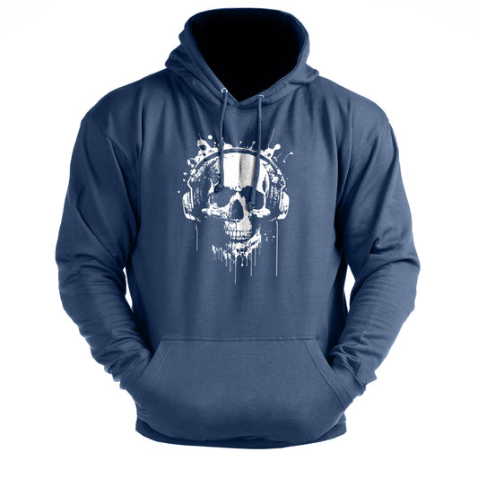 Skull Headphones - Gym Hoodie