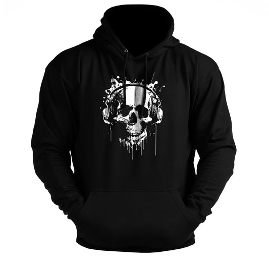 Skull Headphones - Gym Hoodie