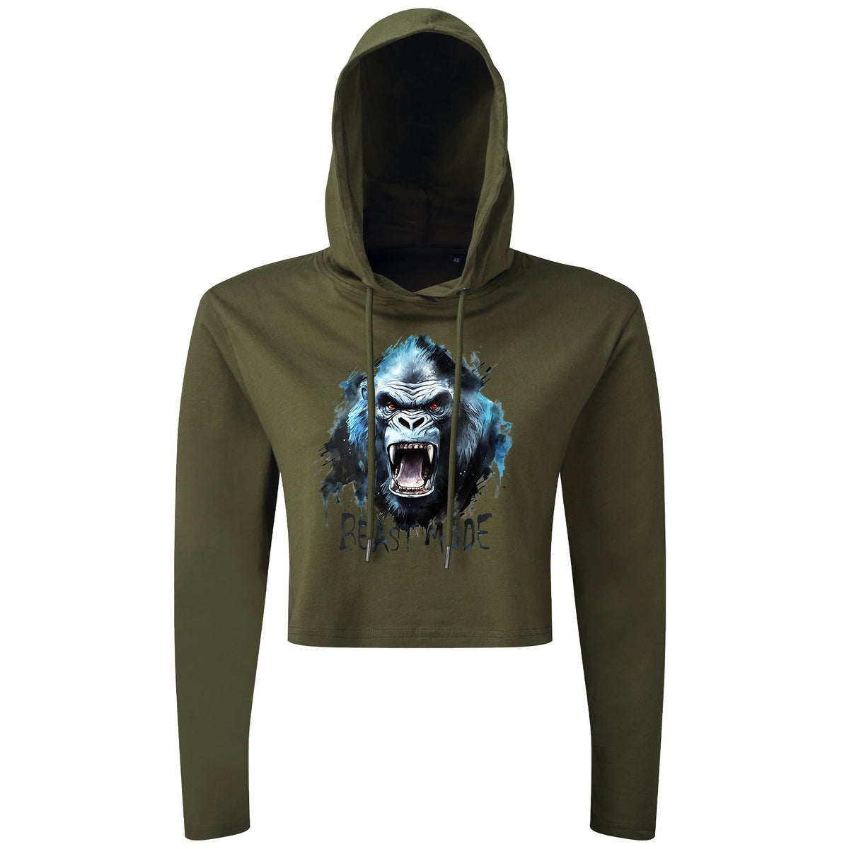 Gorilla Beast Mode - Cropped Hoodie