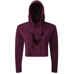 Devil Skull - Cropped Hoodie