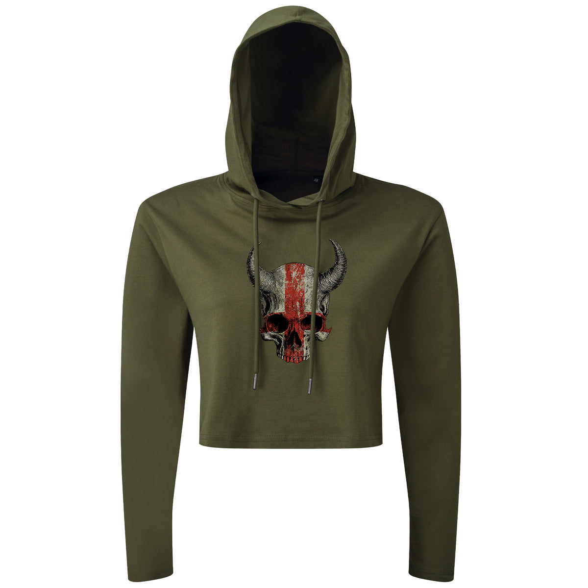 Devil Skull EN - Cropped Hoodie