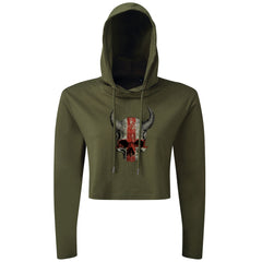 Devil Skull EN - Cropped Hoodie