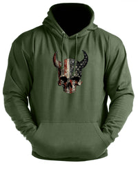 Devil Skull USA - Gym Hoodie