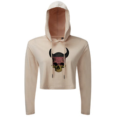 Devil Skull DE - Cropped Hoodie