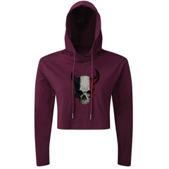 Devil Skull FR - Cropped Hoodie