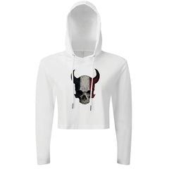 Devil Skull FR - Cropped Hoodie