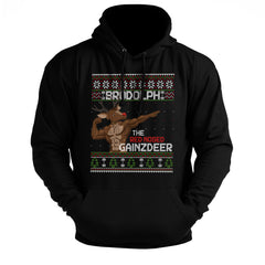 Brodolph The Red Nosed GAINZDEER - Gym Hoodie